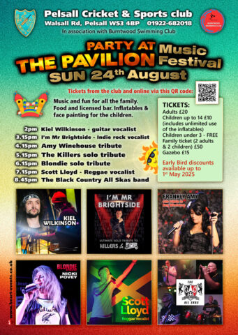 24 Aug 2025 - Pelsall Cricket & Sports Club Music Festival